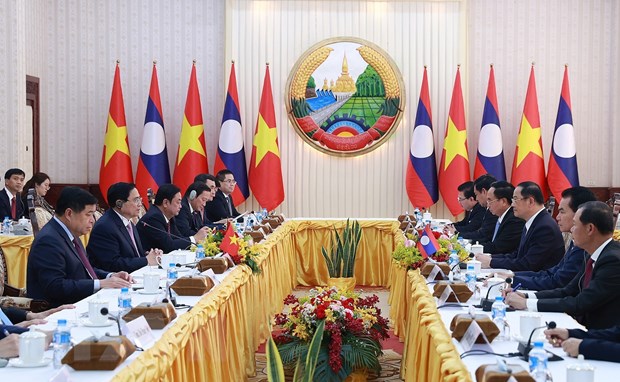 Các hoạt động đối ngoại của Thủ tướng Phạm Minh Chính tại Lào - Ảnh 3.