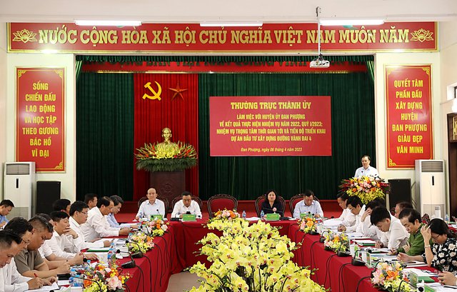 Bí thư Thành ủy Hà Nội: Đan Phượng cần ưu tiên đầu tư cho y tế, văn hóa, giáo dục - Ảnh 3.