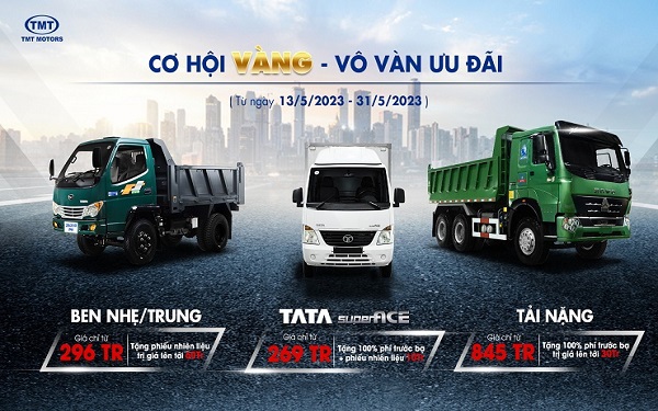 TMT Motors tung ưu đãi cực sốc tháng 5, giá bán chỉ từ 269 triệu đồng - Ảnh 1.