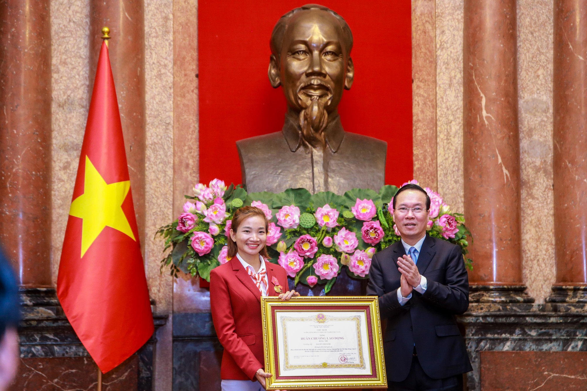 Chủ tịch nước biểu dương Đoàn thể thao Việt Nam sau SEA Games 32 - Ảnh 6. Chủ tịch nước biểu dương Đoàn thể thao Việt Nam sau SEA Games 32 - Ảnh 6.
