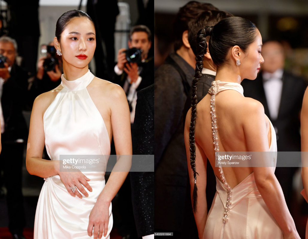Thảm đỏ LHP Cannes 2023 ngày 10: Krystal đọ sắc bên "tình màn ảnh của Song Joong Ki", bạn gái Ronaldo khoe vóc dáng ấn tượng - Ảnh 4.