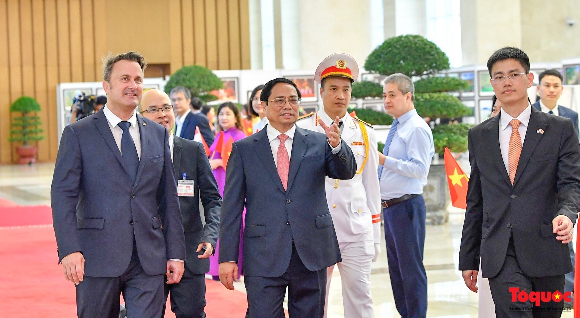Thủ tướng Phạm Minh Chính chủ trì đón, hội đàm với Thủ tướng Luxembourg - Ảnh 9.