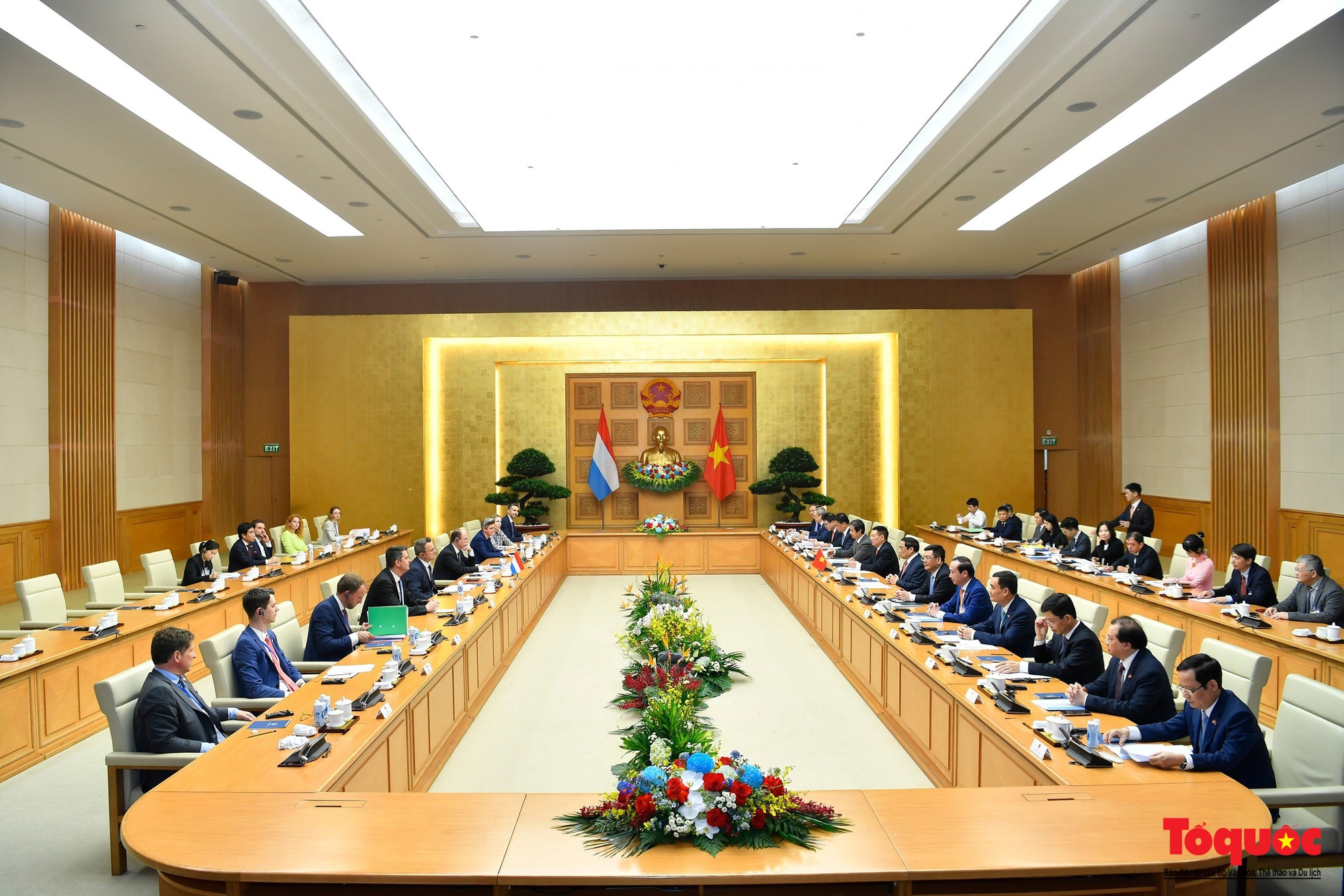 Thủ tướng Phạm Minh Chính chủ trì đón, hội đàm với Thủ tướng Luxembourg - Ảnh 13.