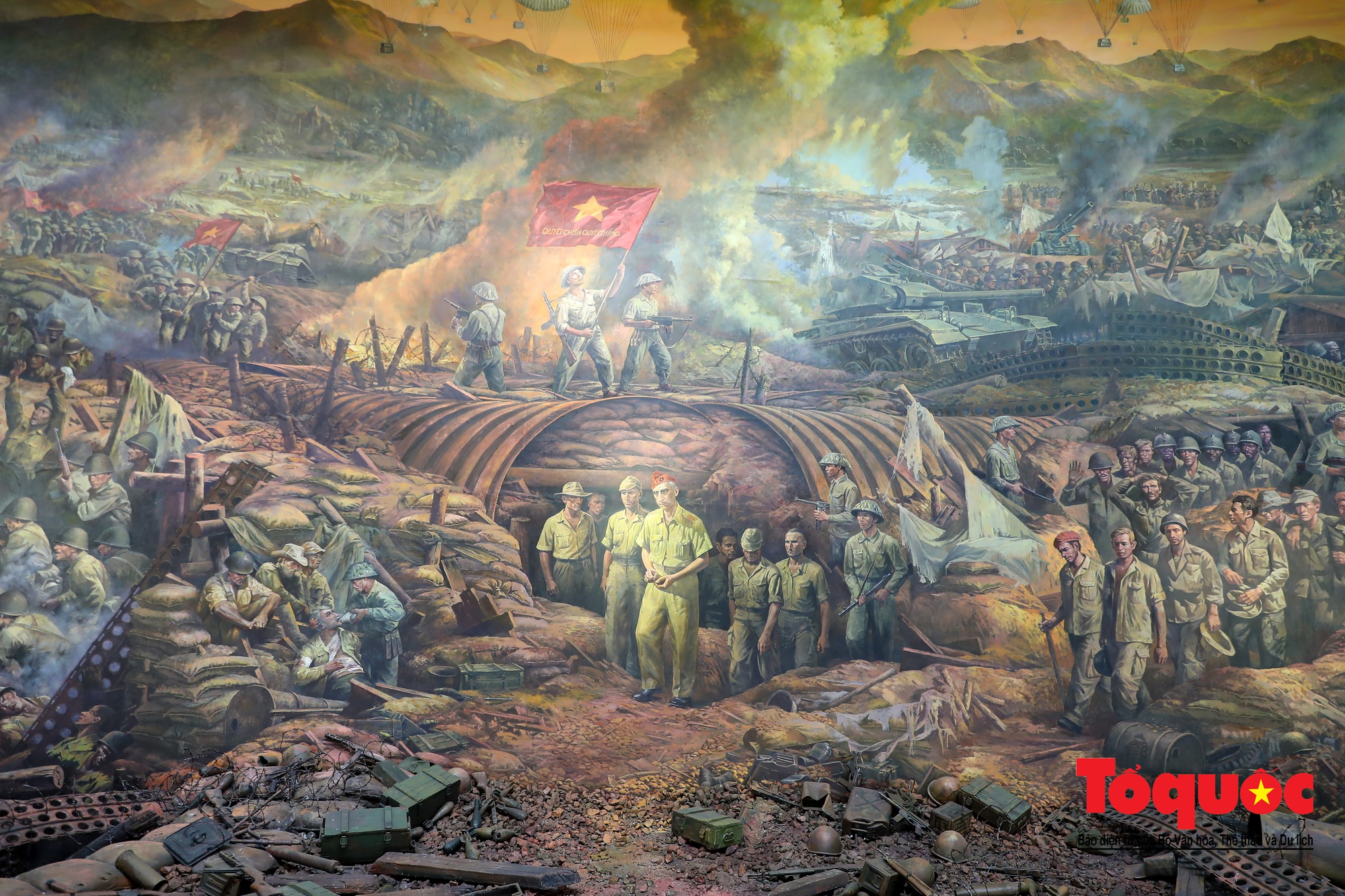Chiêm ngưỡng bức tranh toàn cảnh Chiến dịch Điện Biên Phủ lớn nhất thế giới - Ảnh 19.