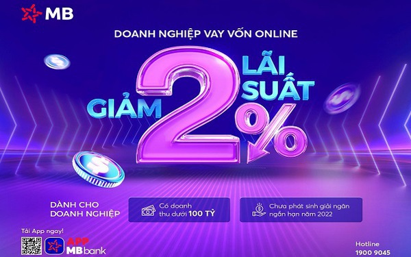 MB tiếp sức doanh nghiệp SME bằng siêu phẩm &quot;Vay vốn online, giảm tới 2% lãi suất&quot; - Ảnh 1.