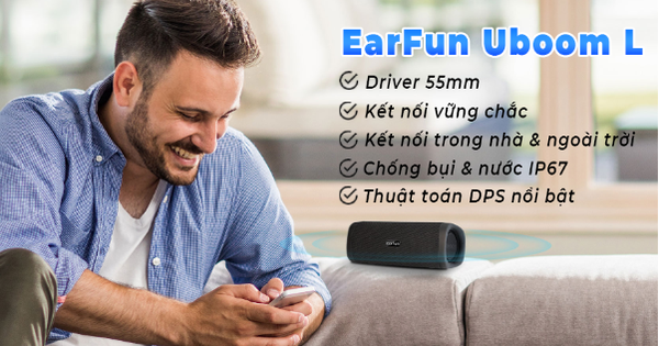 Loa Bluetooth Earfun UBoomL công nghệ mới khuấy động nhịp nóng ngày hè! - Ảnh 1.