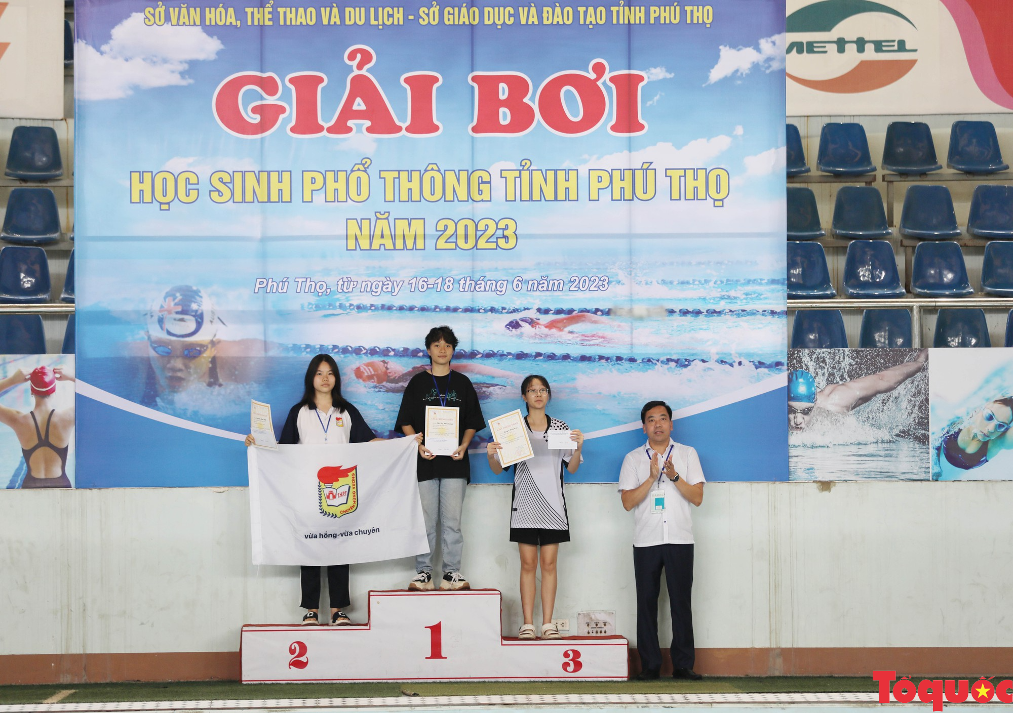 Phú Thọ bế mạc Giải Bơi - Điền kinh học sinh phổ thông tỉnh năm 2023 - Ảnh 12.