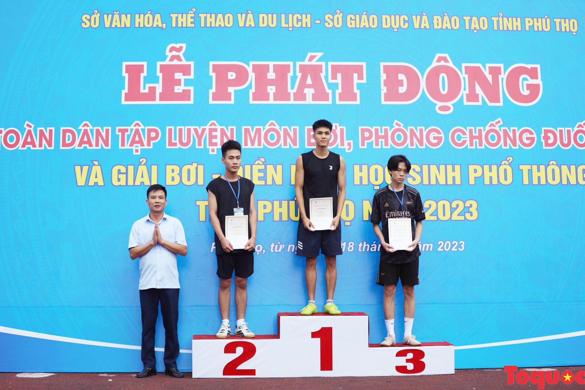 Phú Thọ bế mạc Giải Bơi - Điền kinh học sinh phổ thông  năm 2023 - Ảnh 17.