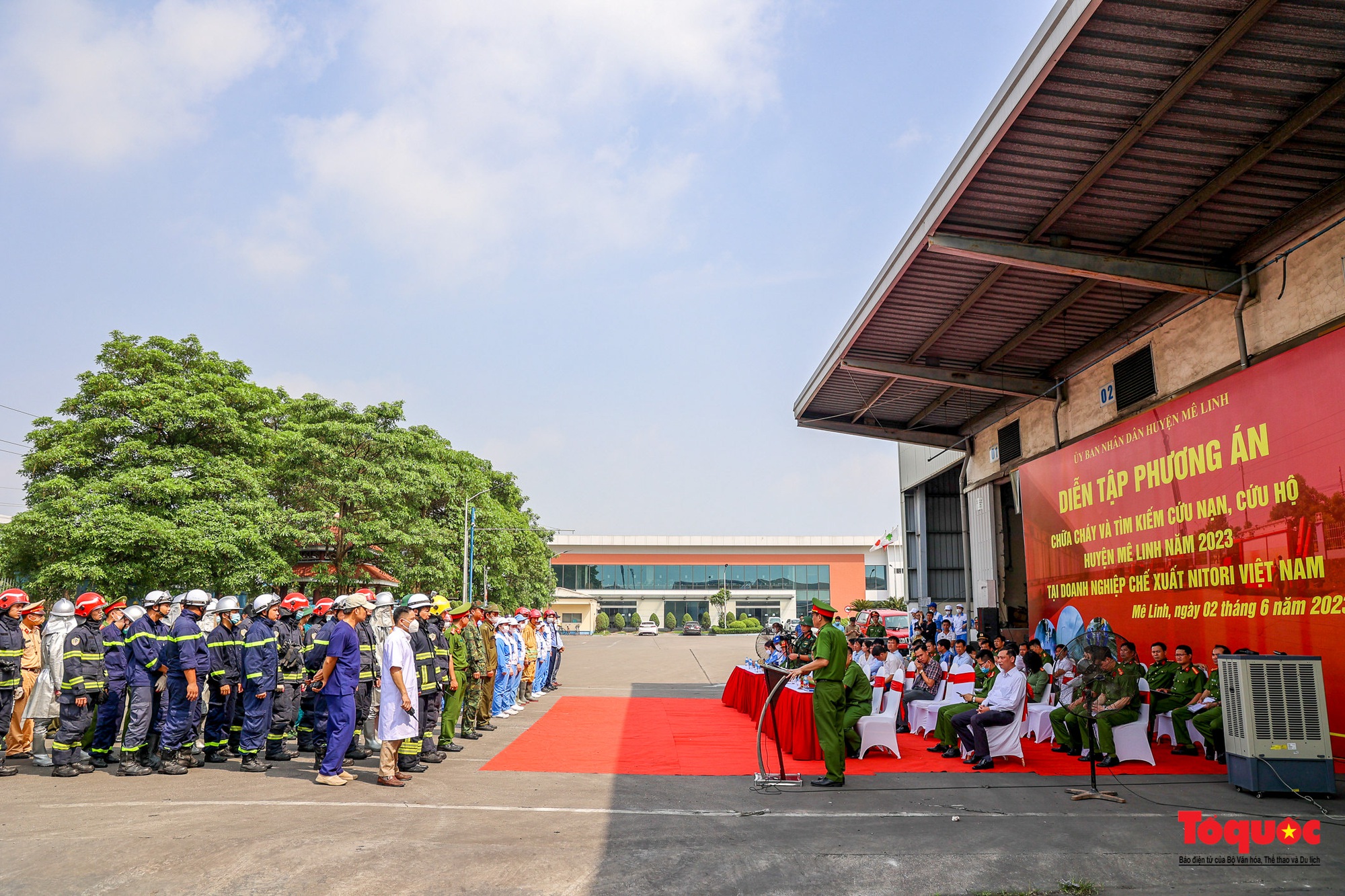 Hà Nội: Phòng chống cháy nổ được đặt lên hàng đầu ở các khu công nghiệp Mê Linh - Ảnh 1.