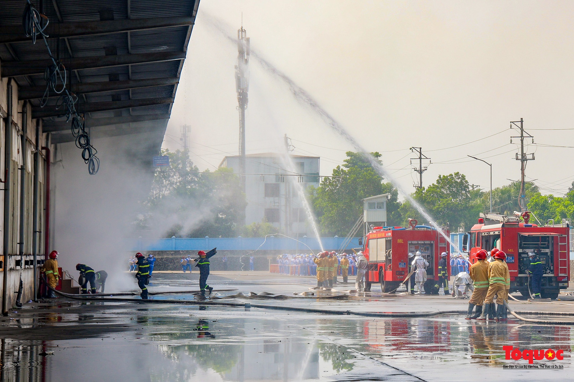 Hà Nội: Phòng chống cháy nổ được đặt lên hàng đầu ở các khu công nghiệp Mê Linh - Ảnh 6.