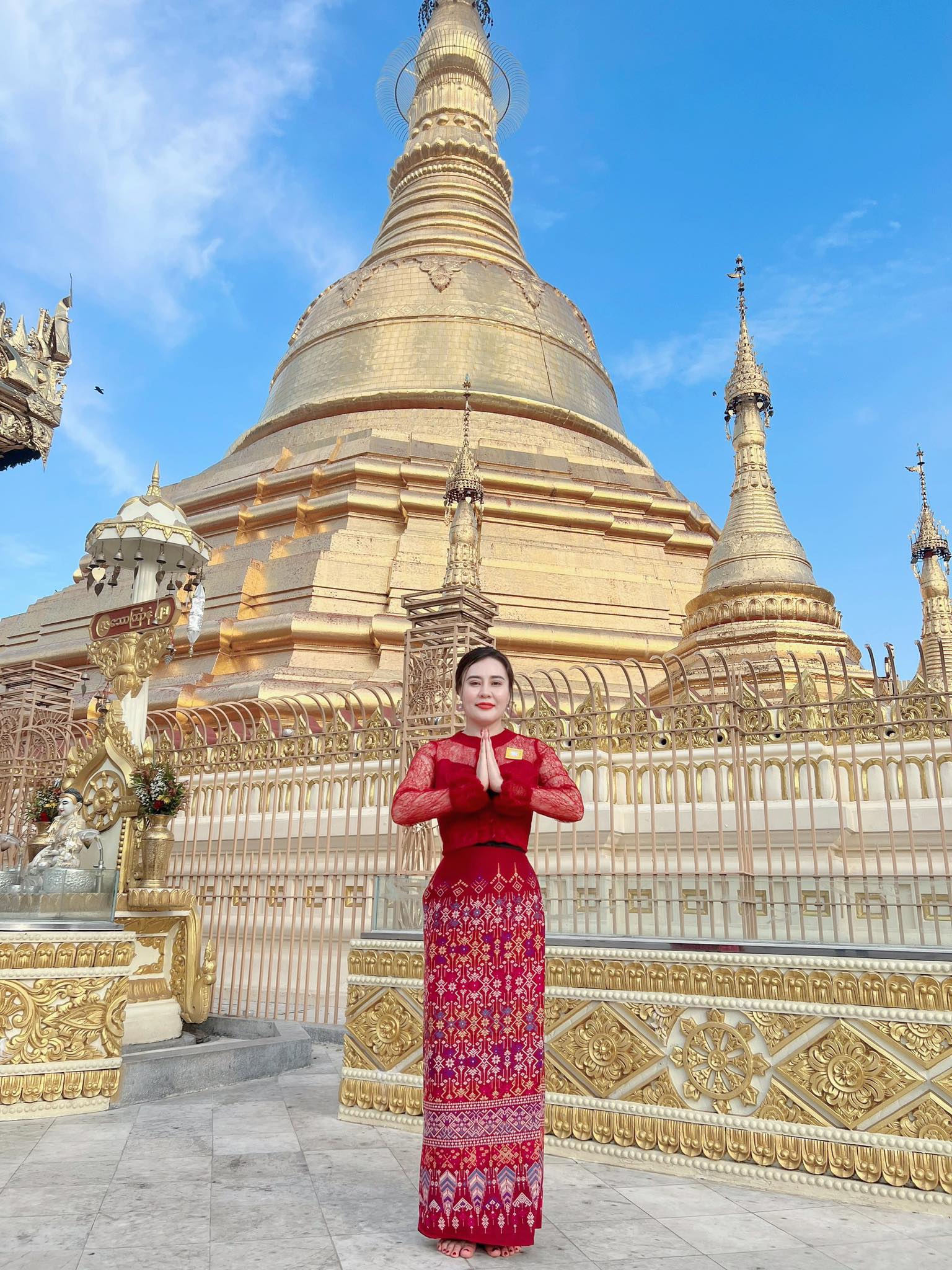 Truyền hình Myanmar khen ngợi Hoa hậu Phan Kim Oanh - Ảnh 1.