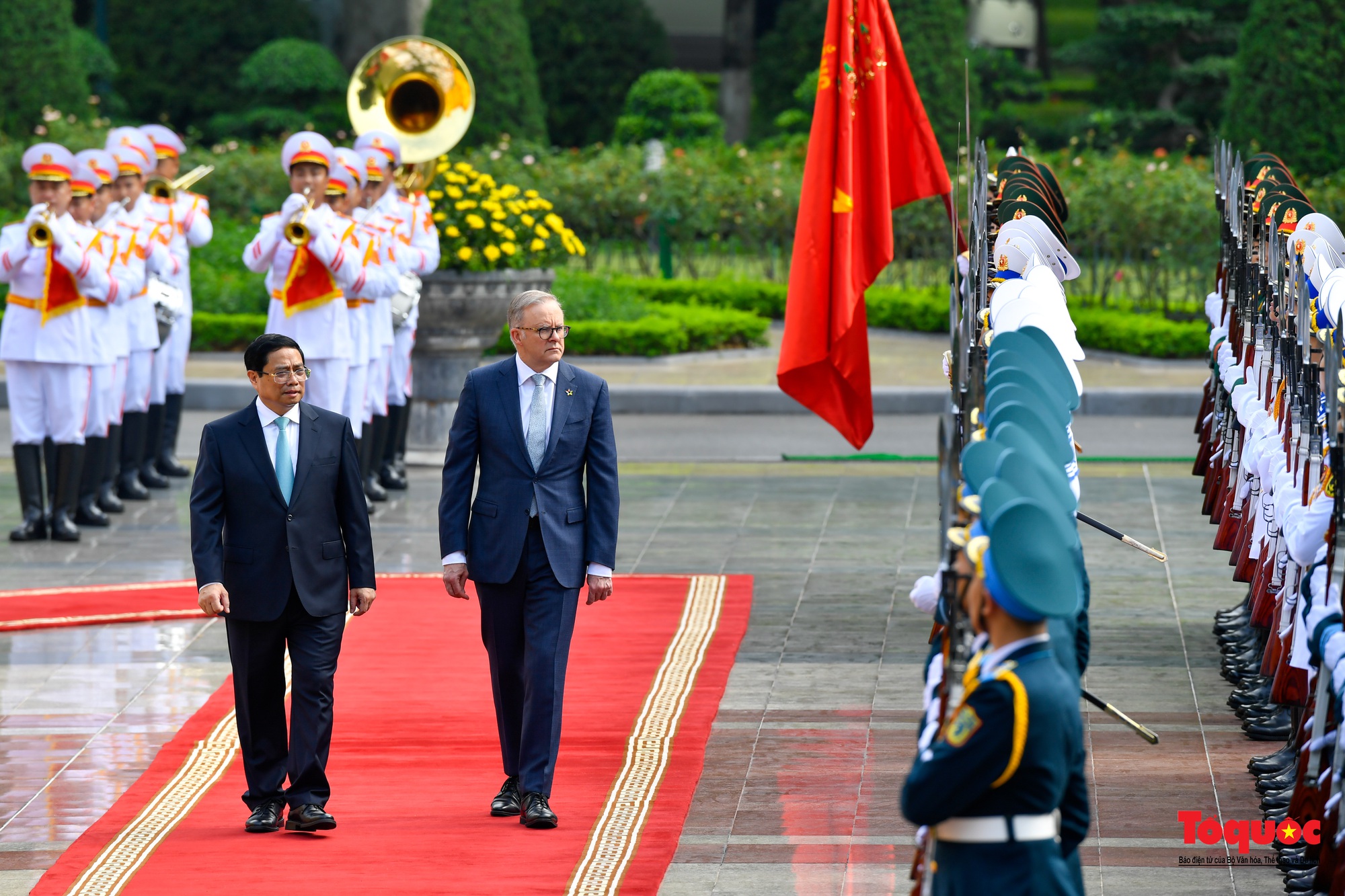 Thủ tướng Phạm Minh Chính chủ trì lễ đón Thủ tướng Úc Anthony Albanese - Ảnh 7.
