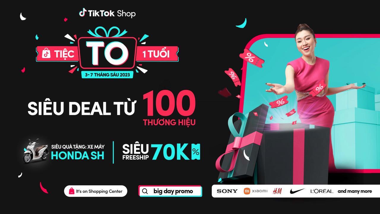 Chương trình Tiệc To 01 Tuổi của TikTok Shop tri ân cộng đồng mua sắm tại Việt Nam với loạt ưu đãi độc quyền - Ảnh 1.