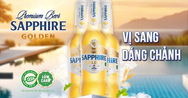 Bia Hạ Long ra mắt sản phẩm Bia low-carb Sapphire Golden thương hiệu Việt - Ảnh 1.