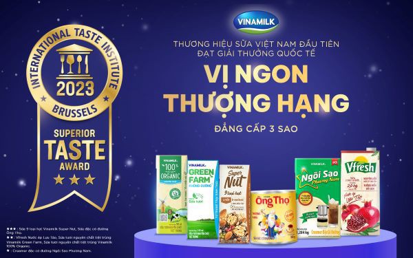 Vinamilk &quot;bội thu&quot; giải thưởng vị ngon thượng hạng Superior Taste Award cho loạt sản phẩm sữa, đồ uống - Ảnh 1.