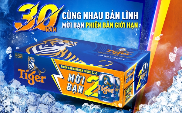 Tiger Beer ra mắt phiên bản thùng giới hạn kỷ niệm 30 năm tại Việt Nam - Ảnh 1.