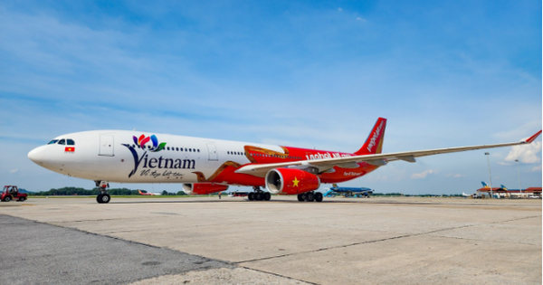 Biểu tượng Du lịch Việt Nam lên thân tàu bay lớn của Vietjet - Ảnh 1.