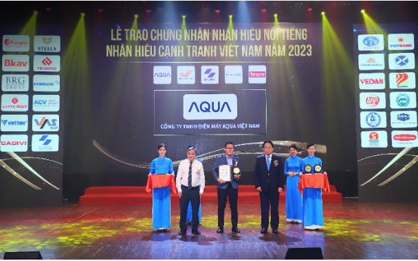 Chìa khóa giúp AQUA Việt Nam lọt Top 10 thương hiệu nổi tiếng năm 2023 - Ảnh 1.