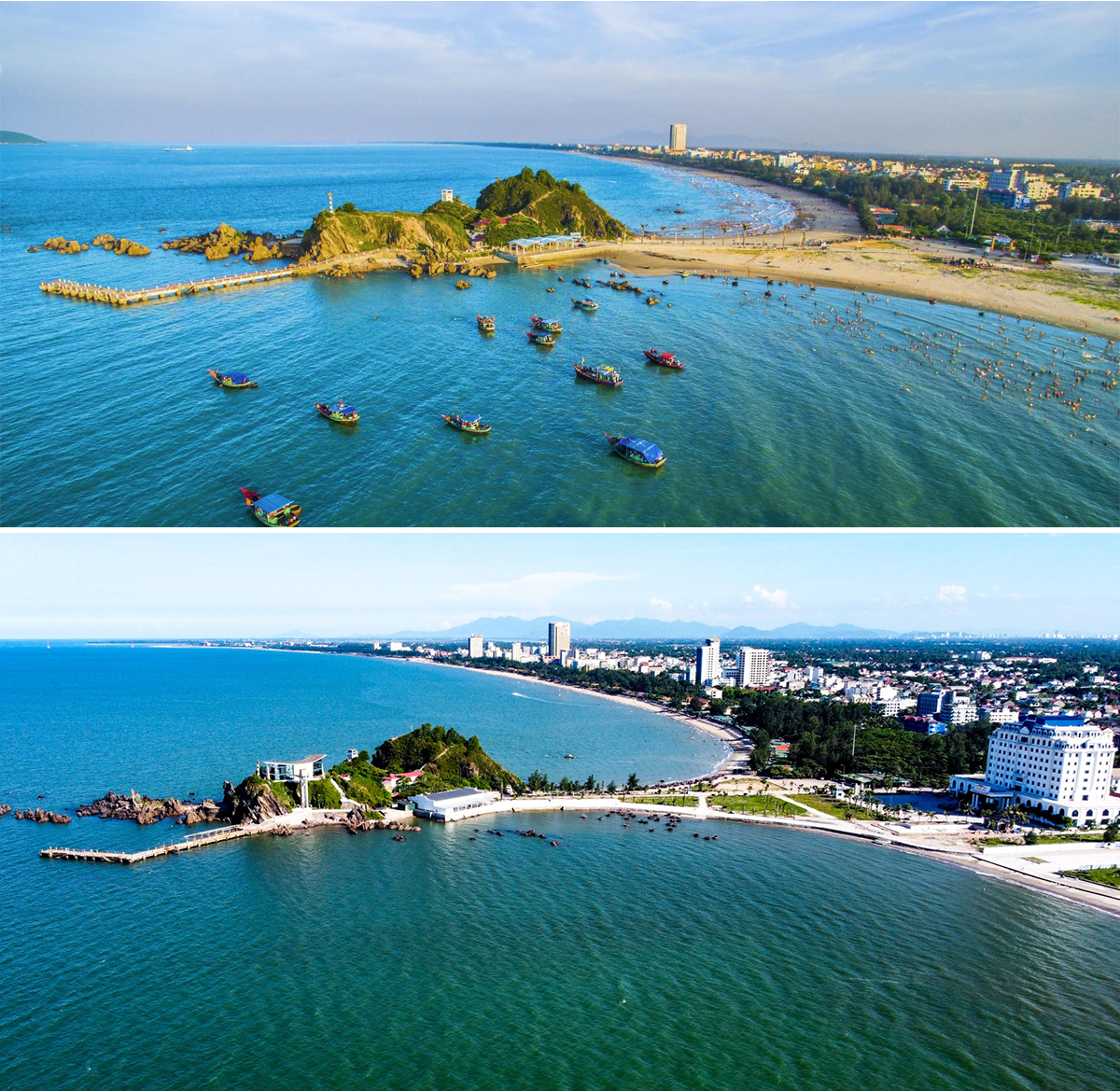 Có một hòn đảo với hình dáng như con cóc hướng về phía biển, từng là nơi nghỉ dưỡng và ngắm cảnh yêu thích của vị vua cuối cùng ở Việt Nam - Ảnh 1.