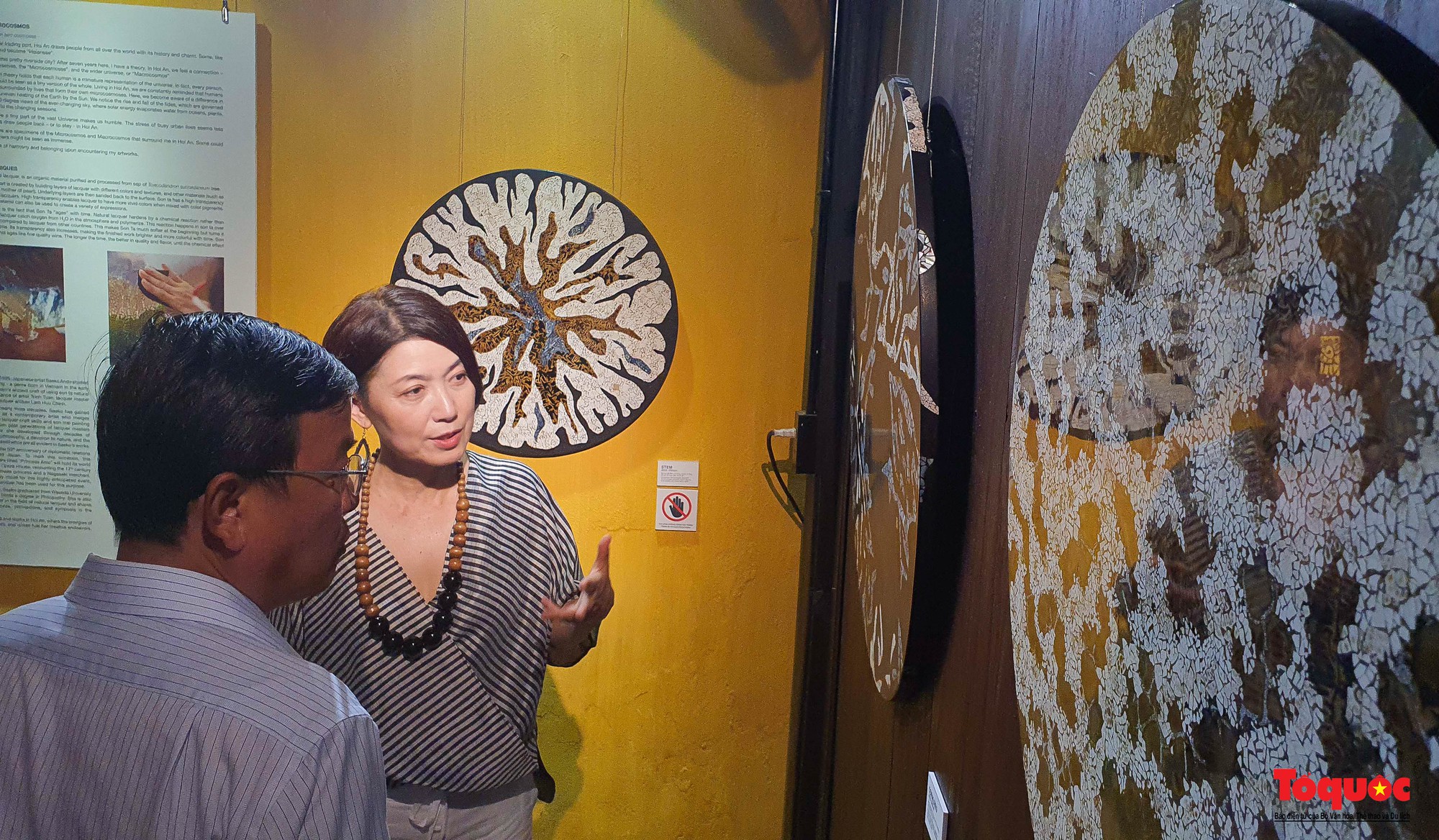 Họa sĩ Nhật Bản triển lãm tranh sơn mài tại Hội An  - Ảnh 3.