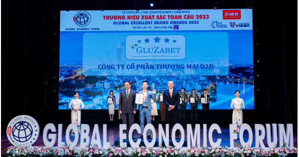 Gluzabet nhận giải thưởng Top 20 thương hiệu xuất sắc toàn cầu - Ảnh 1.