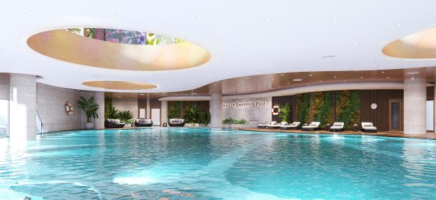 Bể bơi 4 mùa trên cao - đặc quyền thượng lưu &quot;như khách sạn&quot; của giới nhà giàu Bắc Giang - Ảnh 4.