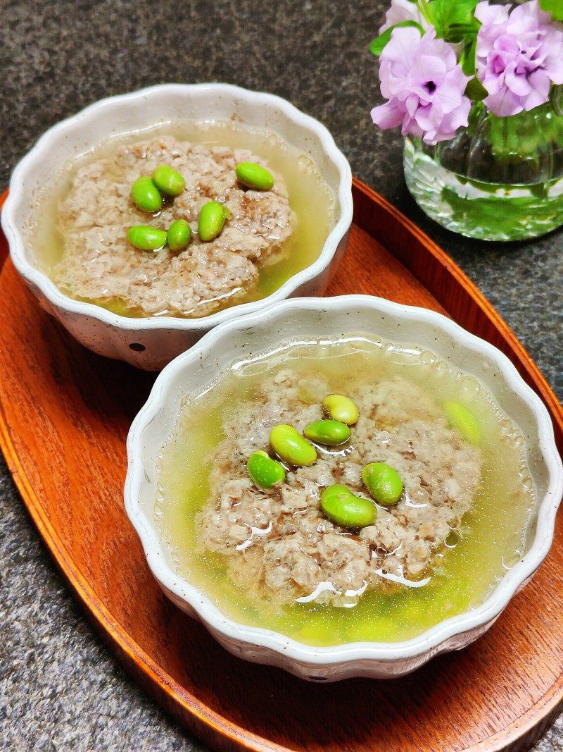 Thịt băm hấp đậu nành mềm mượt mát lành - Ảnh 9.