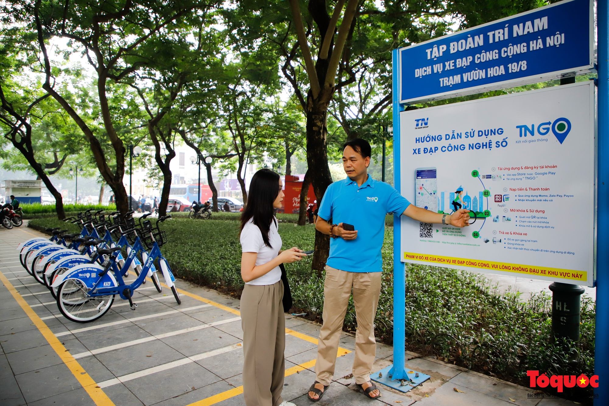 Hà Nội chính thức vận hành trạm xe đạp công cộng - Ảnh 2.