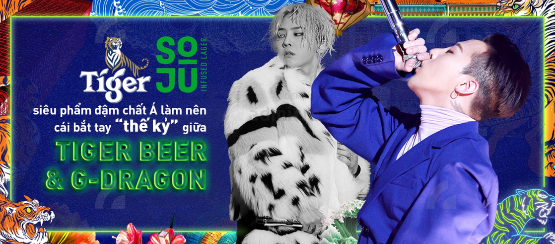 Tiger Soju - siêu phẩm đậm chất Á làm nên cái bắt tay “thế kỷ” giữa Tiger Beer và G-Dragon - Ảnh 1.