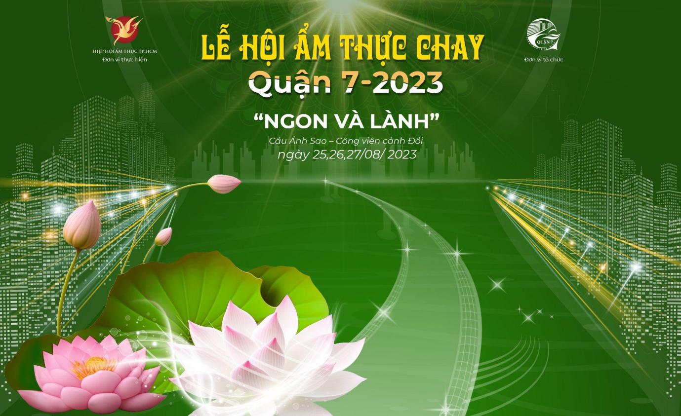 200 gian hàng tham gia Lễ hội Ẩm thực chay Quận 7 năm 2023 tại TP Hồ Chí Minh - Ảnh 1.
