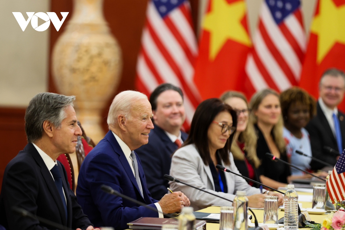 Tổng Bí thư Nguyễn Phú Trọng hội đàm với Tổng thống Hoa Kỳ Joe Biden - Ảnh 6.