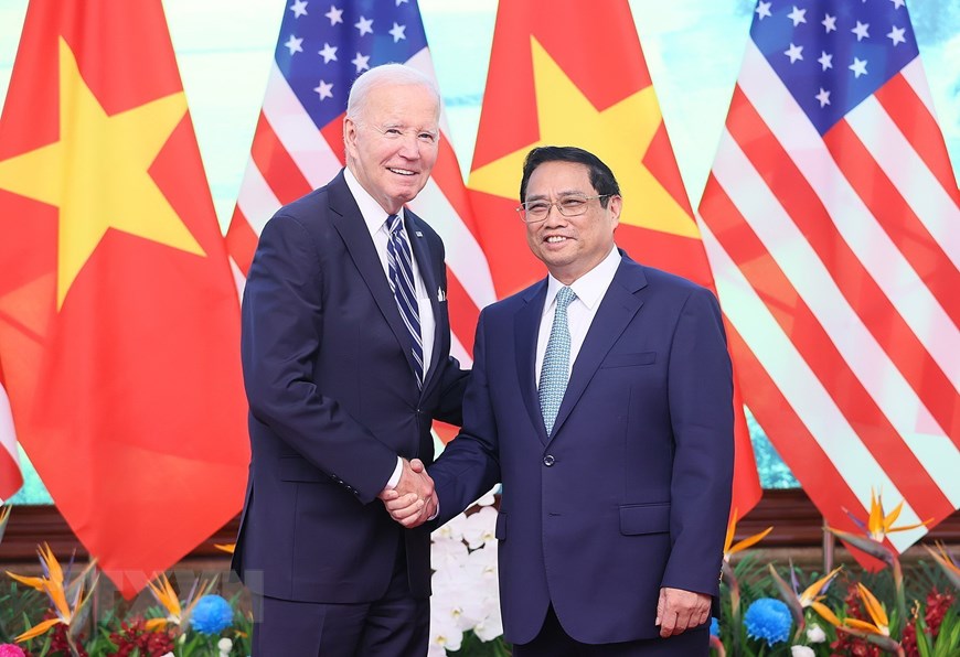 Thúc đẩy hợp tác kinh tế-thương mại-đầu tư theo hướng đổi mới sáng tạo là nền tảng quan hệ Việt Nam - Hoa Kỳ - Ảnh 1.
