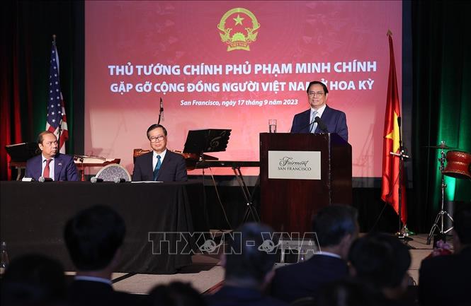 Thủ tướng Phạm Minh Chính gặp gỡ cộng đồng người Việt Nam tại Hoa Kỳ - Ảnh 2.