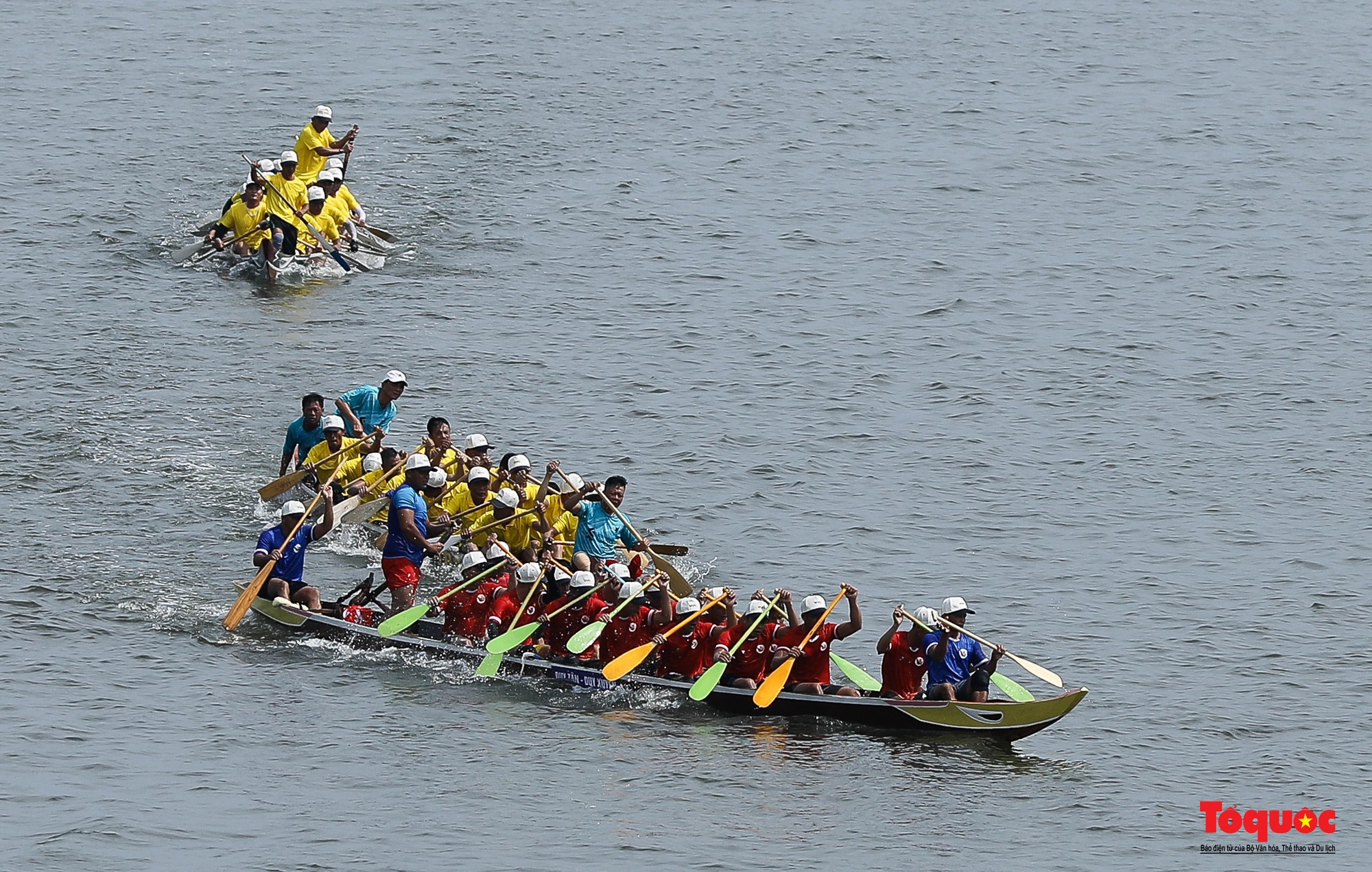 Sôi nổi giải đua thuyền truyền thống trên sông Hàn chào mừng Quốc khánh 2/9 - Ảnh 18.