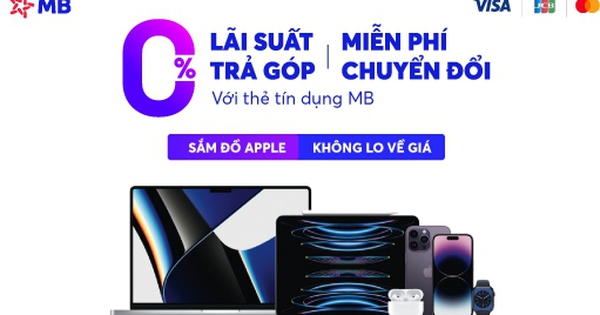 Chủ thẻ MB tự tin săn sản phẩm Apple với ưu đãi trả góp 0 đồng - Ảnh 1.