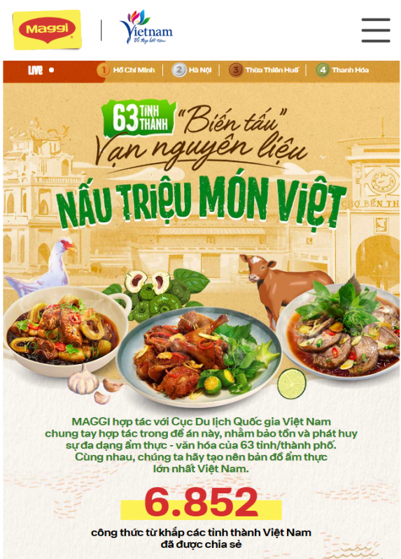 Ra mắt Bản đồ ẩm thực Biến tấu - Vạn nguyên liệu, Nấu triệu món Việt” - Ảnh 1.