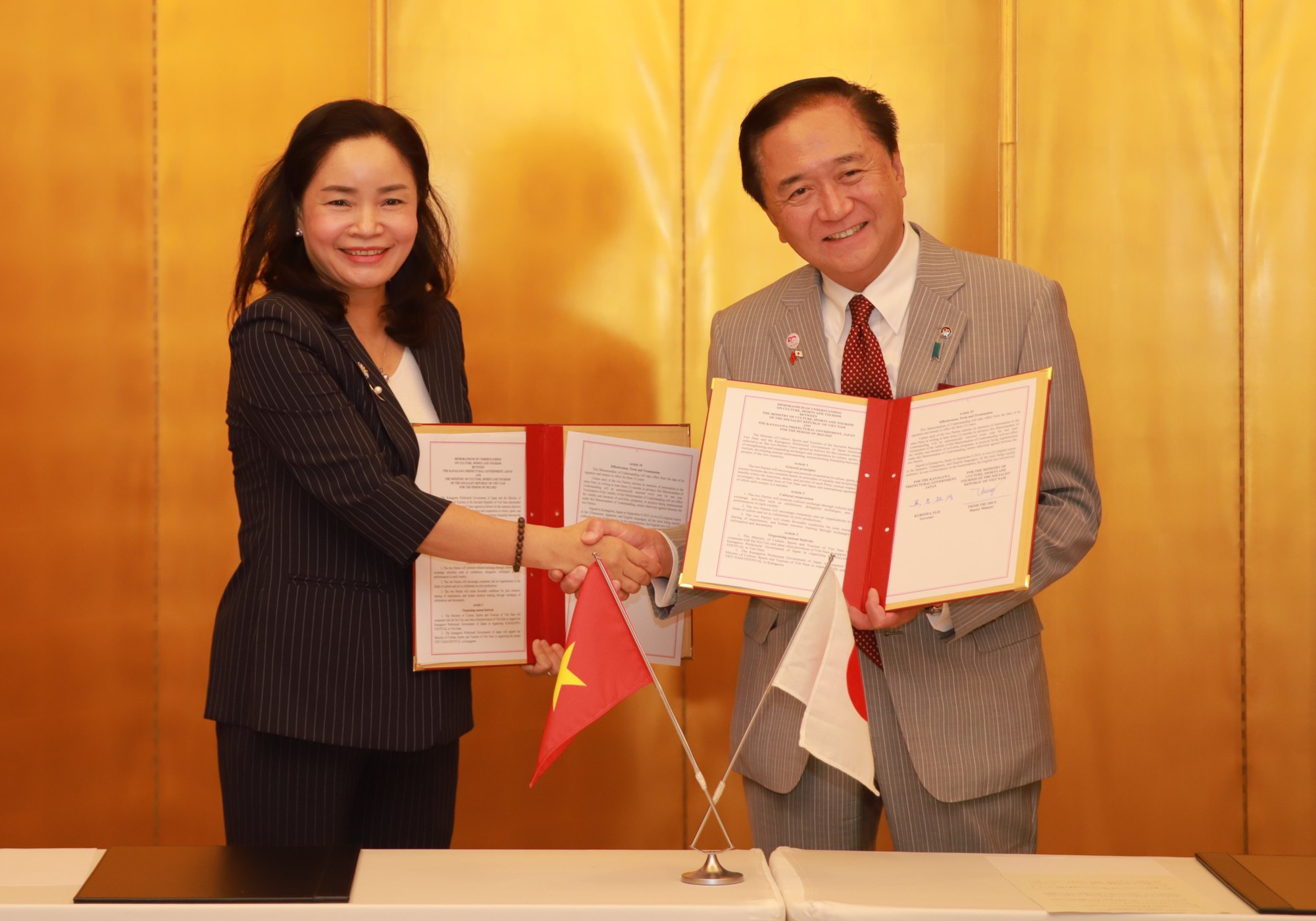Ký kết Thỏa thuận hợp tác Văn hóa, Thể thao, Du lịch giữa Bộ VHTTDL Việt Nam và tỉnh Kanagawa (Nhật Bản) giai đoạn 2023-2025 - Ảnh 7.