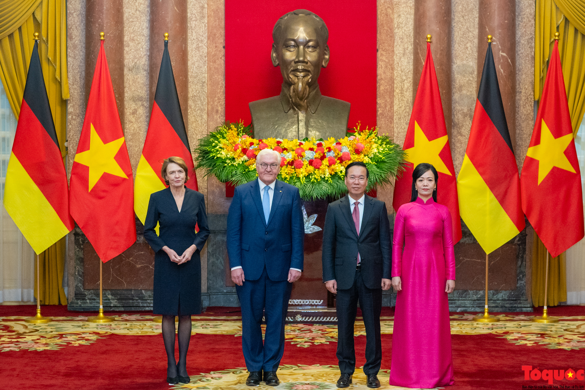 Chủ tịch nước Võ Văn Thưởng chủ trì lễ đón chính thức tổng thống Đức - Ảnh 4.