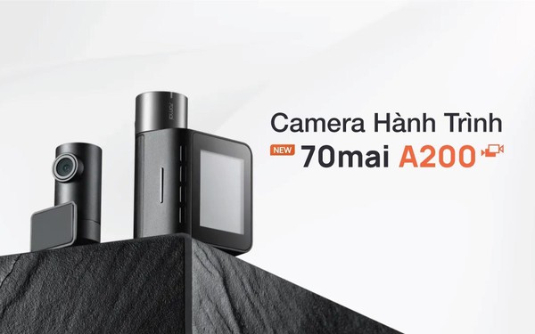 Khám phá camera hành trình 70mai A200 ghi hình trước sau giá rẻ - Ảnh 1.