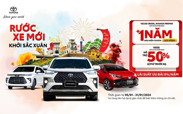 Đón quà năm mới 2024 cùng Toyota Việt Nam với ưu đãi cực khủng - Ảnh 1.