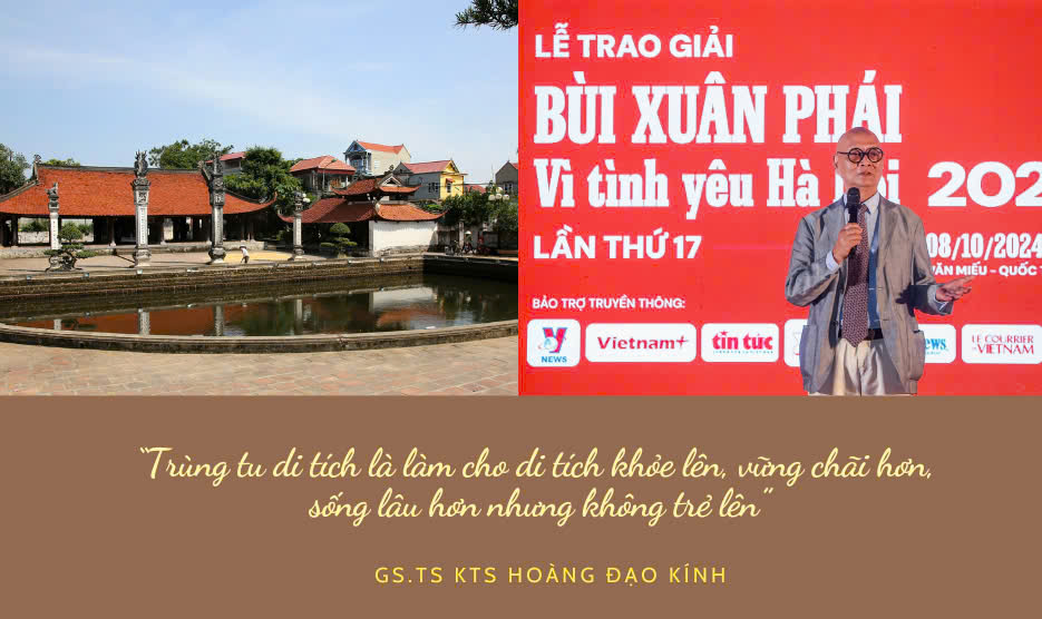 GS- TS-  KTS Hoàng Đạo Kính: Người truyền cảm hứng về bảo tồn, phát huy giá trị của di tích - Ảnh 2.