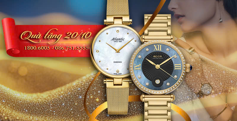 Ưu đãi đặc biệt 20/10: Quà tặng đồng hồ sang trọng cho nàng tại Đăng Quang Watch - Ảnh 1.