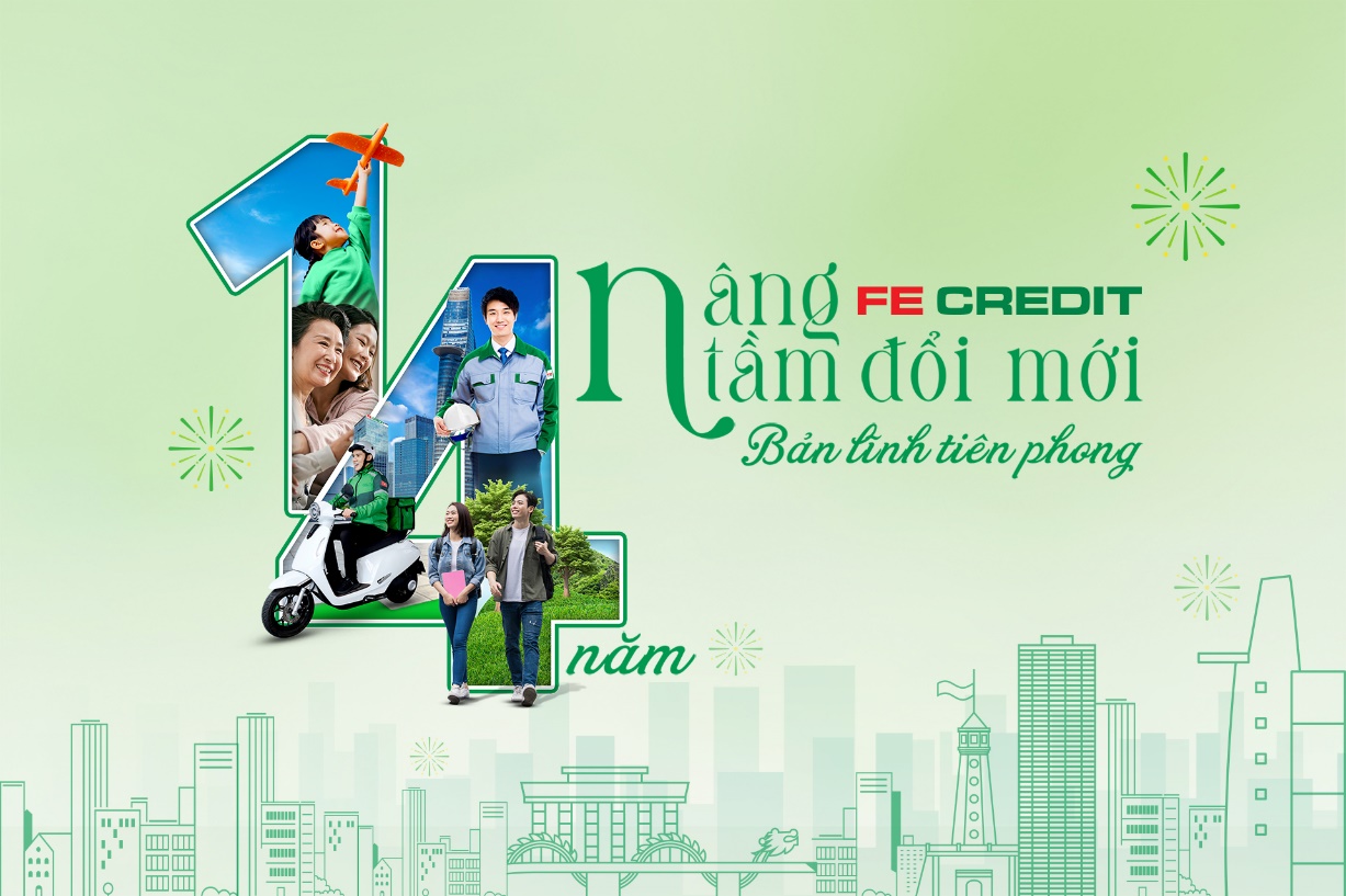 FE CREDIT 14 tuổi: Nâng tầm đổi mới, bản lĩnh tiên phong - Ảnh 1.