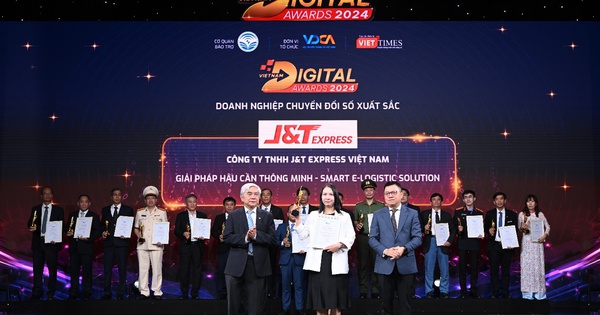 J&T Express tiếp tục được vinh danh giải thưởng Vietnam Digital Awards 2024 nhờ nỗ lực bền bỉ trong chuyển đổi số