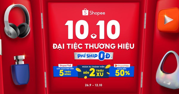 4 điều hấp dẫn không thể bỏ lỡ tại Shopee “10.10 Đại Tiệc Thương Hiệu”