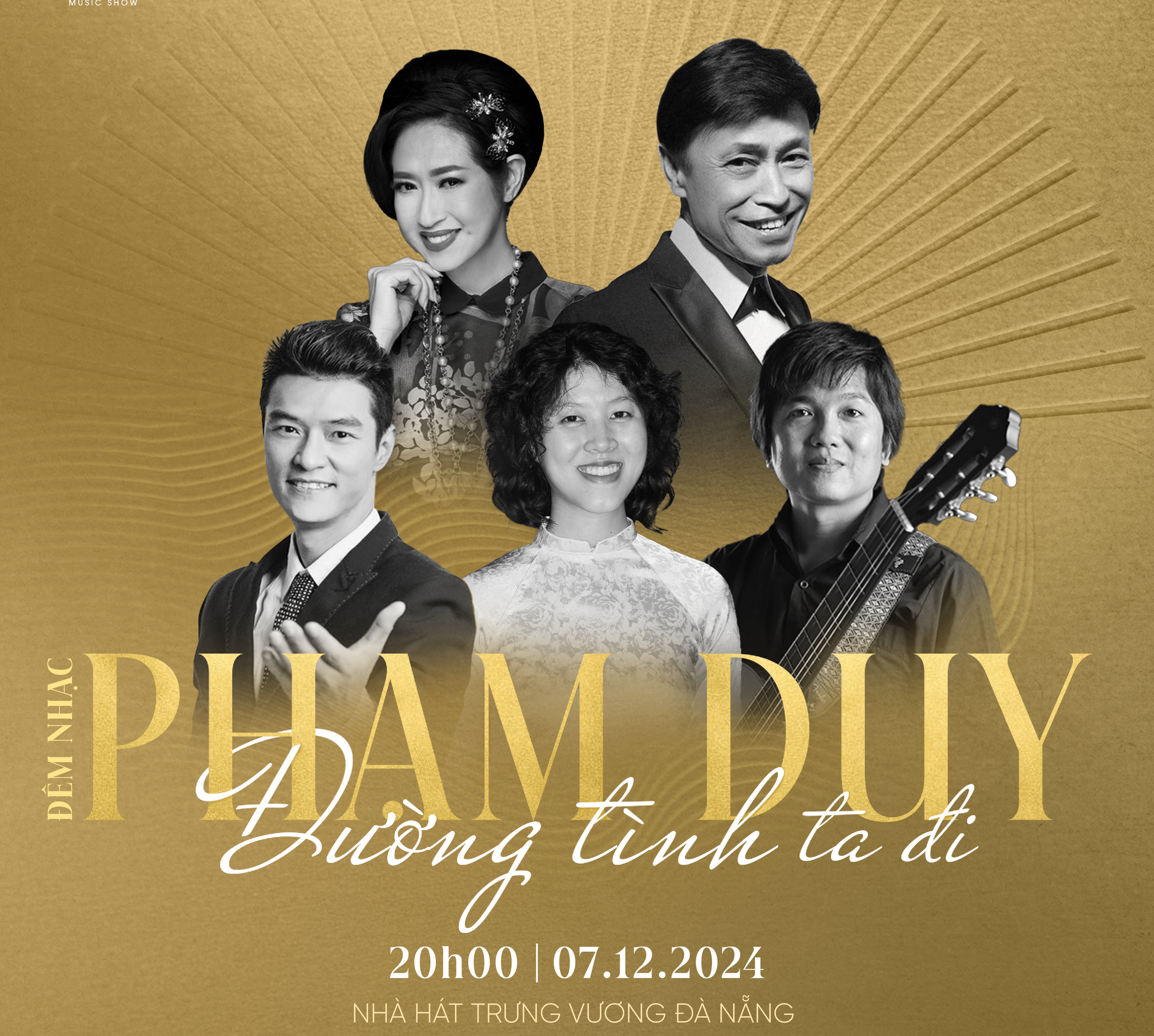 ຄ່ຳຄືນດົນຕີ “ເສັ້ນທາງແຫ່ງຄວາມຮັກທີ່ພວກເຮົານຳເອົາ” ຂອງ ຟາມດິ່ງ ພວມດຳເນີນໄປຢູ່ ດ່ານັງ - ຮູບທີ 1. Đêm nhạc Phạm Duy “Đường tình ta đi” sắp diễn ra tại Đà Nẵng - Ảnh 1.