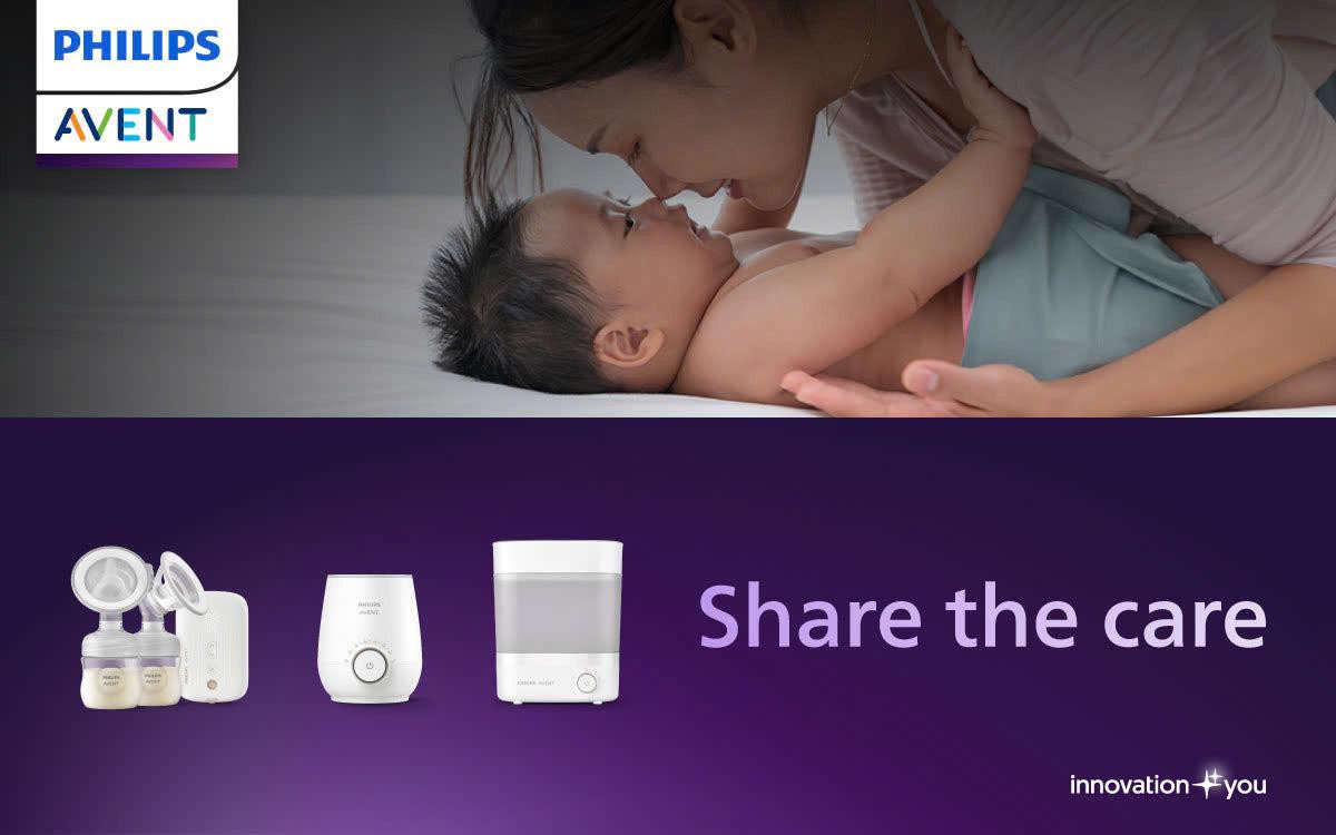 Philips Avent lan tỏa thông điệp "Hãy cho mẹ thêm thời gian nghỉ ngơi" qua chiến dịch "Share the care"