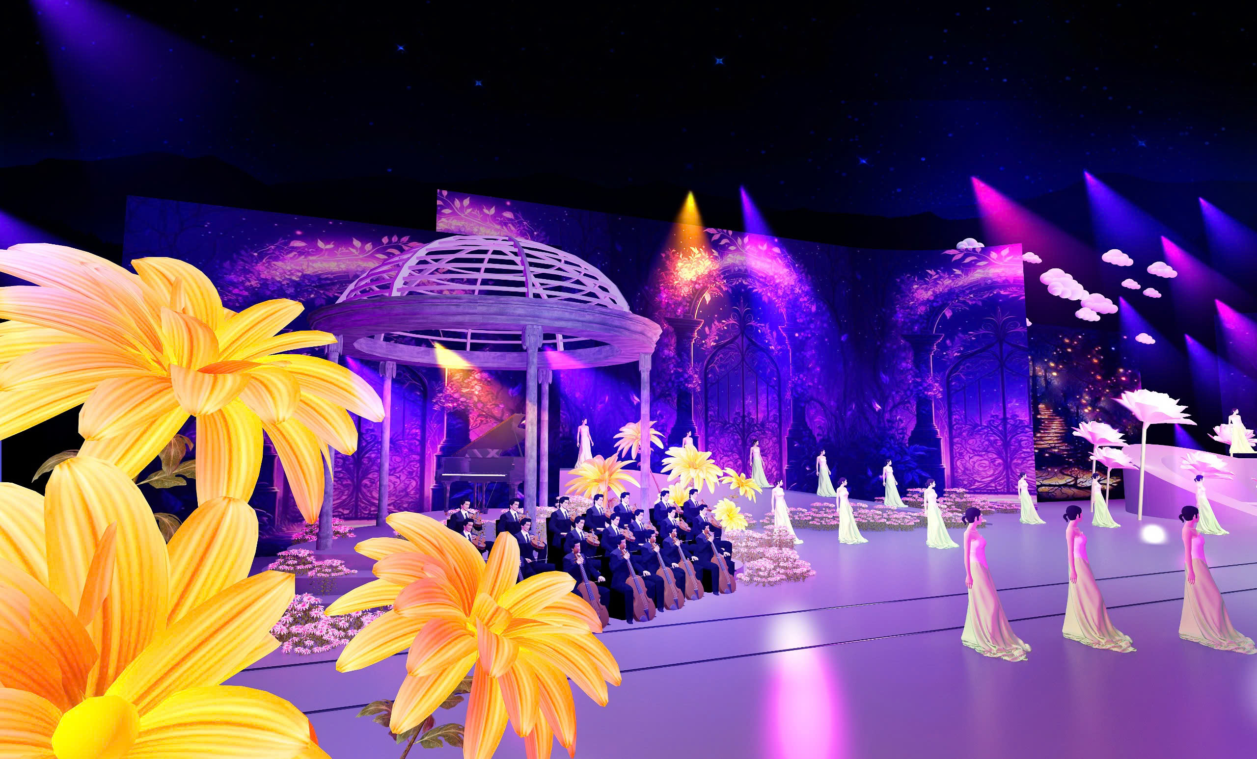 El director general reveló características especiales en la Ceremonia de Apertura del Festival de Flores de Da Lat 2024 - Foto 2. Tổng đạo diễn tiết lộ những điểm đặc biệt ở Khai mạc Festival Hoa Đà Lạt 2024 - Ảnh 2.