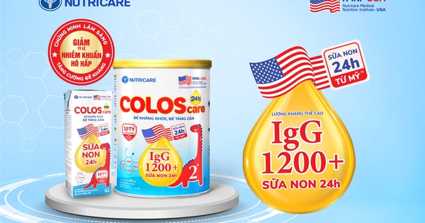 ColosCare 24h 2+ được chứng minh giúp giảm tỷ lệ nhiễm khuẩn hô hấp cho trẻ với kháng thể IgG 1200 cao vượt trội