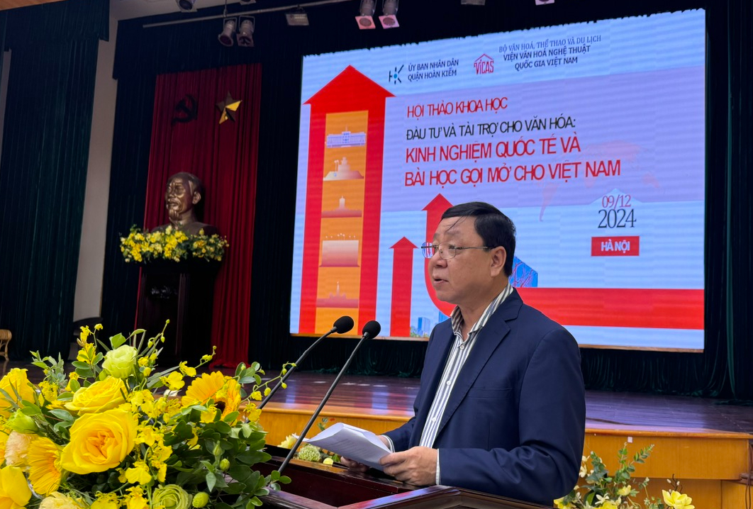 ລົງທຶນ ແລະ ສະໜອງທຶນໃຫ້ແກ່ວັດທະນະທຳ: ລະດົມແຫຼ່ງກຳລັງເພື່ອພັດທະນາວັດທະນະທຳຫວຽດນາມ ແບບຍືນຍົງ - ຮູບ 2. Đầu tư và tài trợ cho văn hóa: Huy động nguồn lực nhằm phát triển bền vững văn hóa Việt Nam - Ảnh 2.